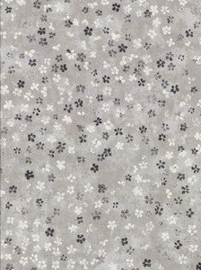 Cosima Grey Miniature Floral Wallpaper by Brewster