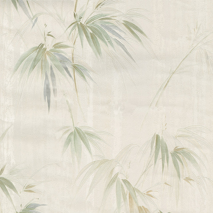 Atlis Neutral Bamboo Wallpaper by Brewster Fresh Start Kitchen & Bath Covers about 56.4 square feet 20.5-in by 33-ft long roll Unpasted 20.9 - Fabric Carolina -