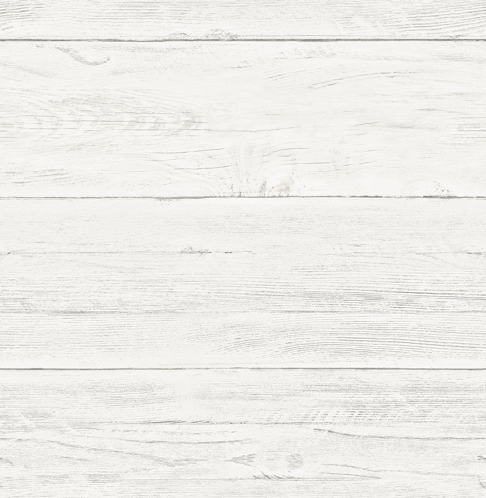 Adair White Shiplap Wallpaper by Brewster Fresh Start Kitchen & Bath Covers about 56.4 square feet 20.5-in by 33-ft long roll Unpasted 20.9 - Fabric Carolina -