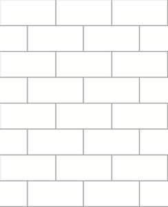 Easton Off White Paintable Subway Tile Wallpaper by Brewster