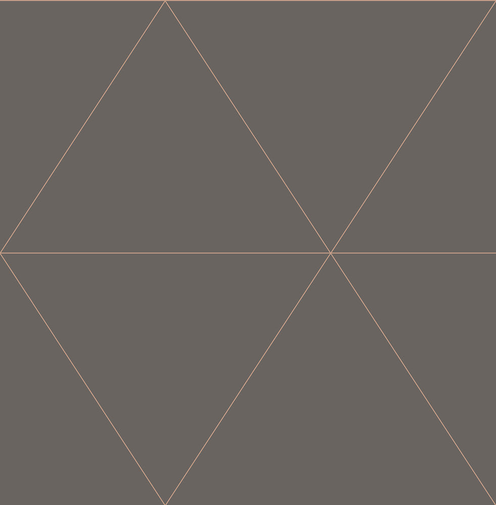 Twilight Taupe Modern Geometric Wallpaper by Brewster Fresh Start Kitchen & Bath Covers about 56.4 square feet 20.5-in by 33-ft long roll Unpasted 10.4 - Fabric Carolina -