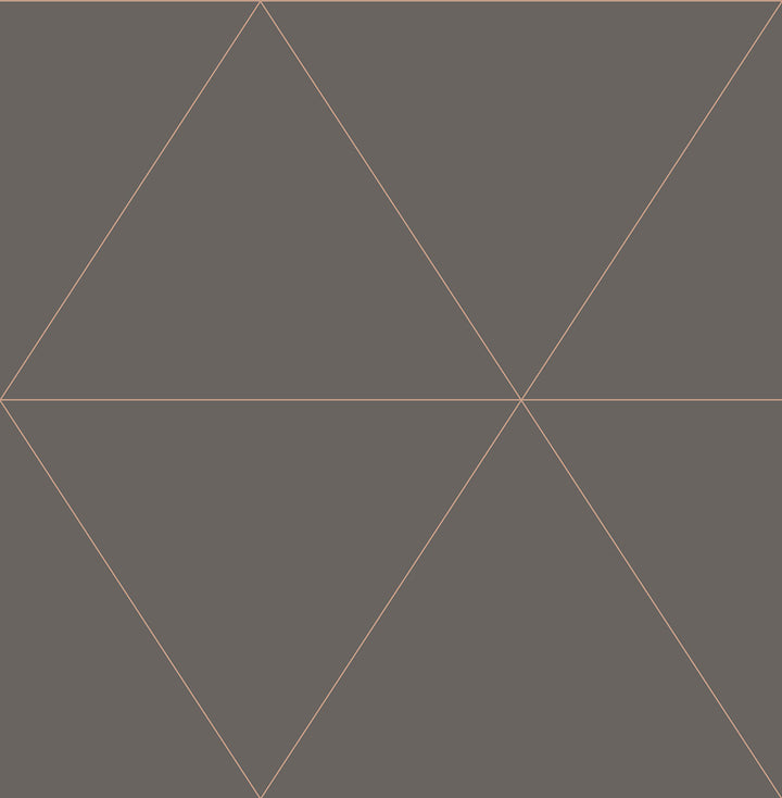 Twilight Taupe Modern Geometric Wallpaper by Brewster Fresh Start Kitchen & Bath Covers about 56.4 square feet 20.5-in by 33-ft long roll Unpasted 10.4 - Fabric Carolina -