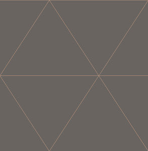 Twilight Taupe Modern Geometric Wallpaper by Brewster