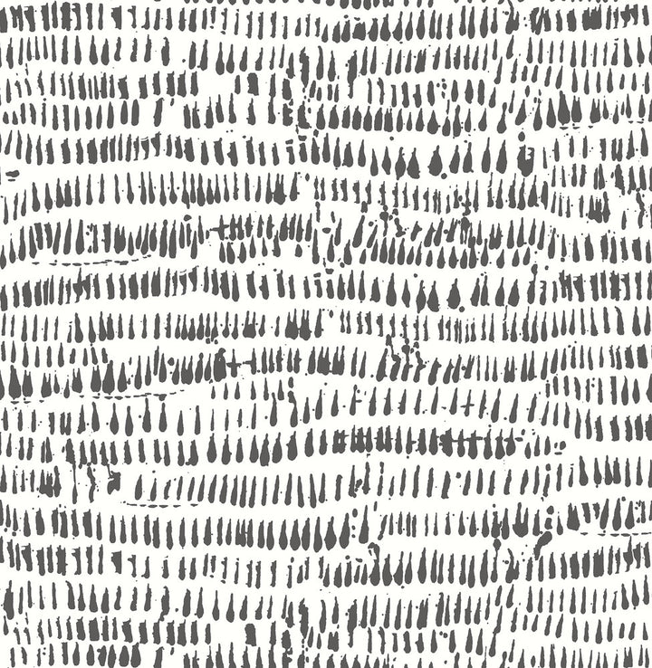 Runes Black Brushstrokes Wallpaper by Brewster Fresh Start Kitchen & Bath Covers about 56.4 square feet 20.5-in by 33-ft long roll Unpasted 20.9 - Fabric Carolina -