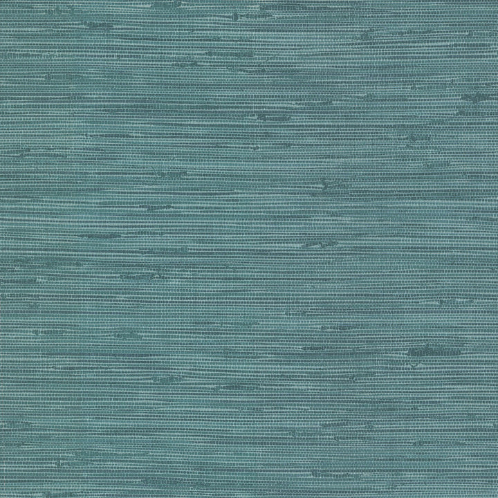 Fiber Teal Faux Grasscloth Wallpaper by Brewster Fresh Start Kitchen & Bath Covers about 56.4 square feet 20.5-in by 33-ft long roll Unpasted 20.9 - Fabric Carolina -