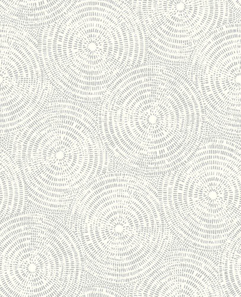 Vatten Platinum Geometric Wallpaper by Brewster Fresh Start Kitchen & Bath Covers about 56.4 square feet 20.5-in by 33-ft long roll Unpasted 20.5 - Fabric Carolina -