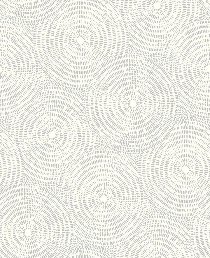 Vatten Platinum Geometric Wallpaper by Brewster Fresh Start Kitchen & Bath Covers about 56.4 square feet 20.5-in by 33-ft long roll Unpasted 20.5 - Fabric Carolina -