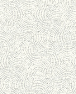 Vatten Platinum Geometric Wallpaper by Brewster