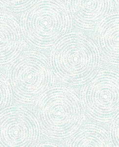 Vatten Light Blue Geometric Wallpaper by Brewster