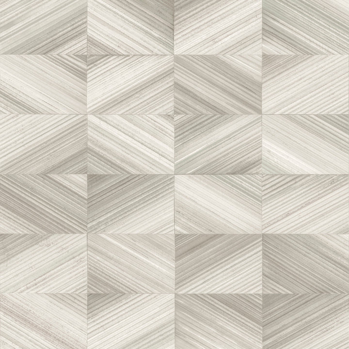 Stratum Taupe Geometric Faux Wood Wallpaper by Brewster Fresh Start Kitchen & Bath Covers about 56.4 square feet 20.5-in by 33-ft long roll Unpasted 20.9 - Fabric Carolina -
