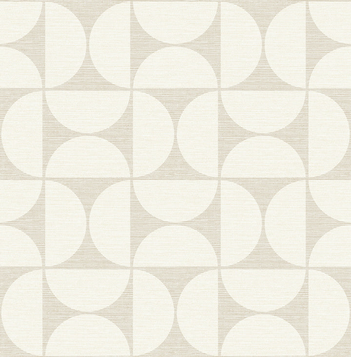 Deedee Beige Geometric Faux Grasscloth Wallpaper by Brewster Fresh Start Kitchen & Bath Covers about 56.4 square feet 20.5-in by 33-ft long roll Unpasted 10.4 - Fabric Carolina -
