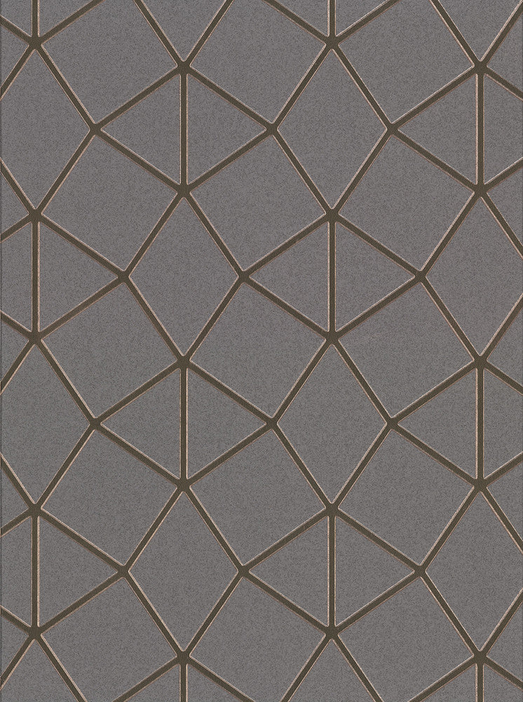 Albion Taupe Geometric Wallpaper by Brewster Fresh Start Kitchen & Bath Covers about 56.4 square feet 20.5-in by 33-ft long roll Unpasted 20.9 - Fabric Carolina -