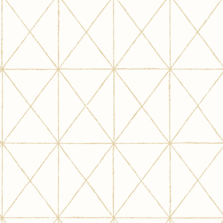Intersection Gold Diamond Wallpaper by Brewster Fresh Start Kitchen & Bath Covers about 56.4 square feet 20.5-in by 33-ft long roll Unpasted 20.5 - Fabric Carolina -