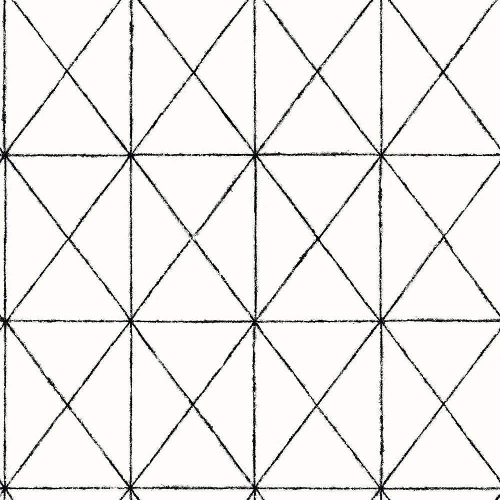 Intersection Black Diamond Wallpaper by Brewster Fresh Start Kitchen & Bath Covers about 56.4 square feet 20.5-in by 33-ft long roll Unpasted 20.5 - Fabric Carolina -