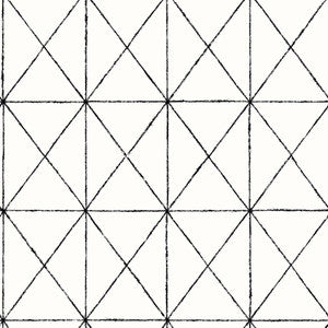 Intersection Black Diamond Wallpaper by Brewster