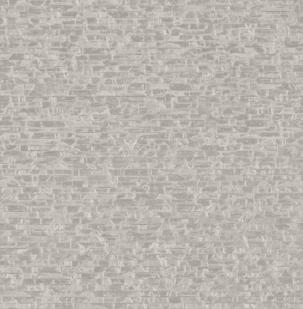 Belvedere Grey Faux Slate Wallpaper by A-Street Prints Alchemy Covers about 56.4 square feet 20.5-in by 33-ft long roll Unpasted 20.9 - Fabric Carolina -