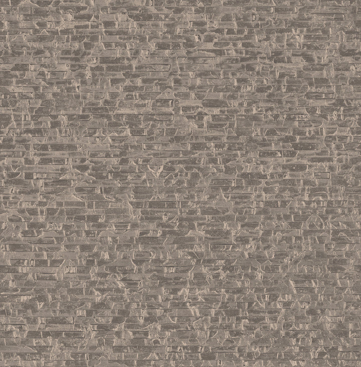 Belvedere Taupe Faux Slate Wallpaper by A-Street Prints Alchemy Covers about 56.4 square feet 20.5-in by 33-ft long roll Unpasted 20.9 - Fabric Carolina -