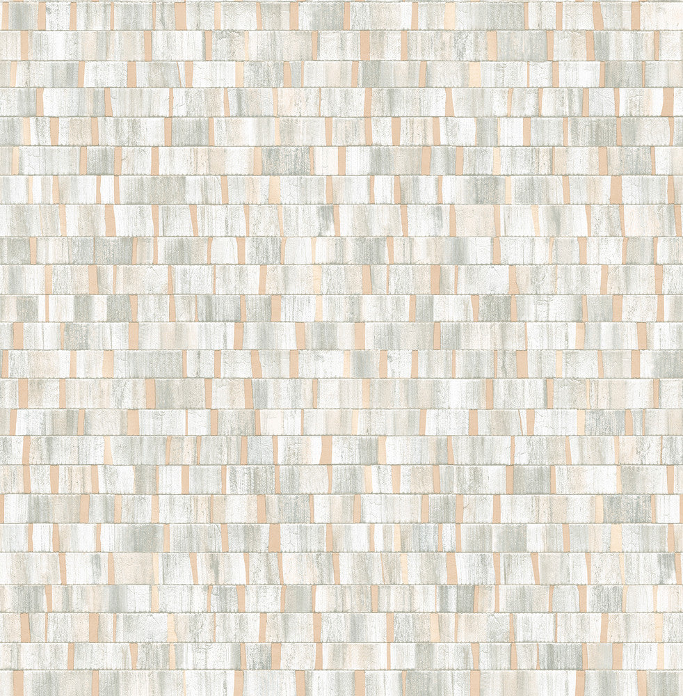 Dobby Champagne Geometric Wallpaper by A-Street Prints Alchemy Covers about 56.4 square feet 20.5-in by 33-ft long roll Unpasted 20.9 - Fabric Carolina -