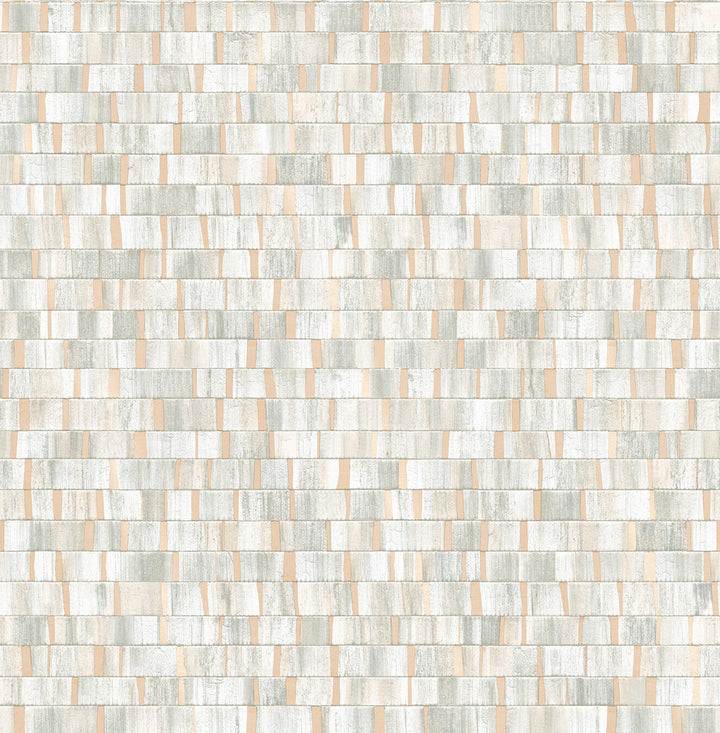 Dobby Champagne Geometric Wallpaper by A-Street Prints Alchemy Covers about 56.4 square feet 20.5-in by 33-ft long roll Unpasted 20.9 - Fabric Carolina -