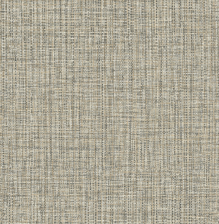 Rattan Coffee Woven Wallpaper by A-Street Prints Alchemy Covers about 56.4 square feet 20.5-in by 33-ft long roll Unpasted 20.9 - Fabric Carolina -