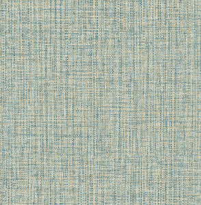 Rattan Teal Woven Wallpaper by A-Street Prints