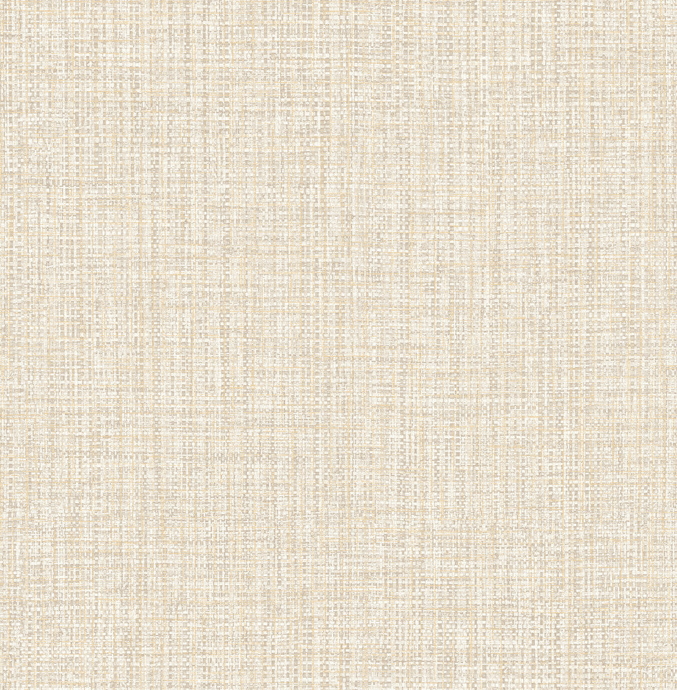 Rattan Beige Woven Wallpaper by A-Street Prints Alchemy Covers about 56.4 square feet 20.5-in by 33-ft long roll Unpasted 20.9 - Fabric Carolina -