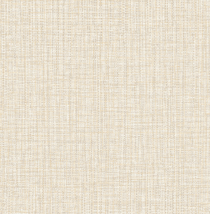 Rattan Beige Woven Wallpaper by A-Street Prints Alchemy Covers about 56.4 square feet 20.5-in by 33-ft long roll Unpasted 20.9 - Fabric Carolina -