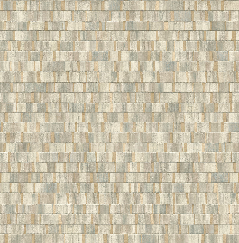 Dobby Gold Geometric Wallpaper by A-Street Prints Alchemy Covers about 56.4 square feet 20.5-in by 33-ft long roll Unpasted 20.9 - Fabric Carolina -