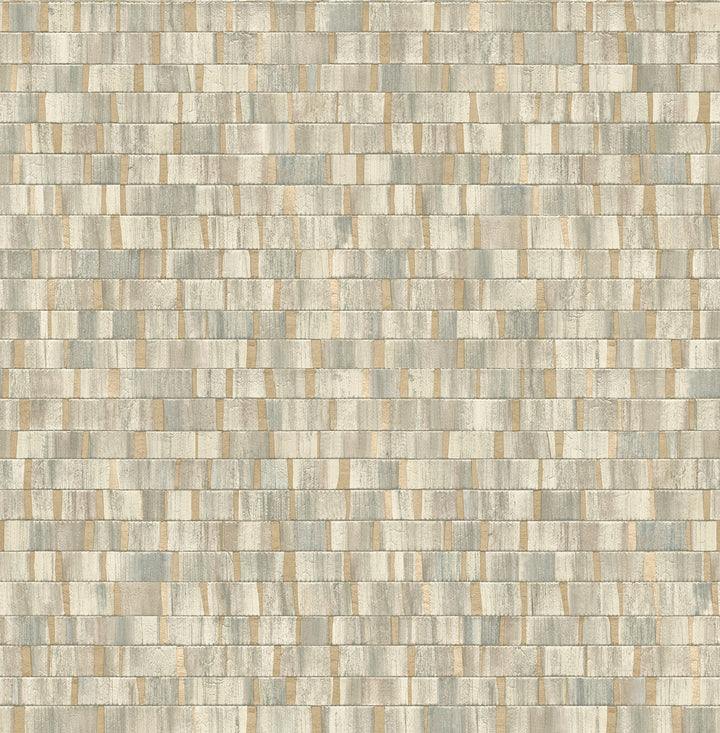 Dobby Gold Geometric Wallpaper by A-Street Prints Alchemy Covers about 56.4 square feet 20.5-in by 33-ft long roll Unpasted 20.9 - Fabric Carolina -