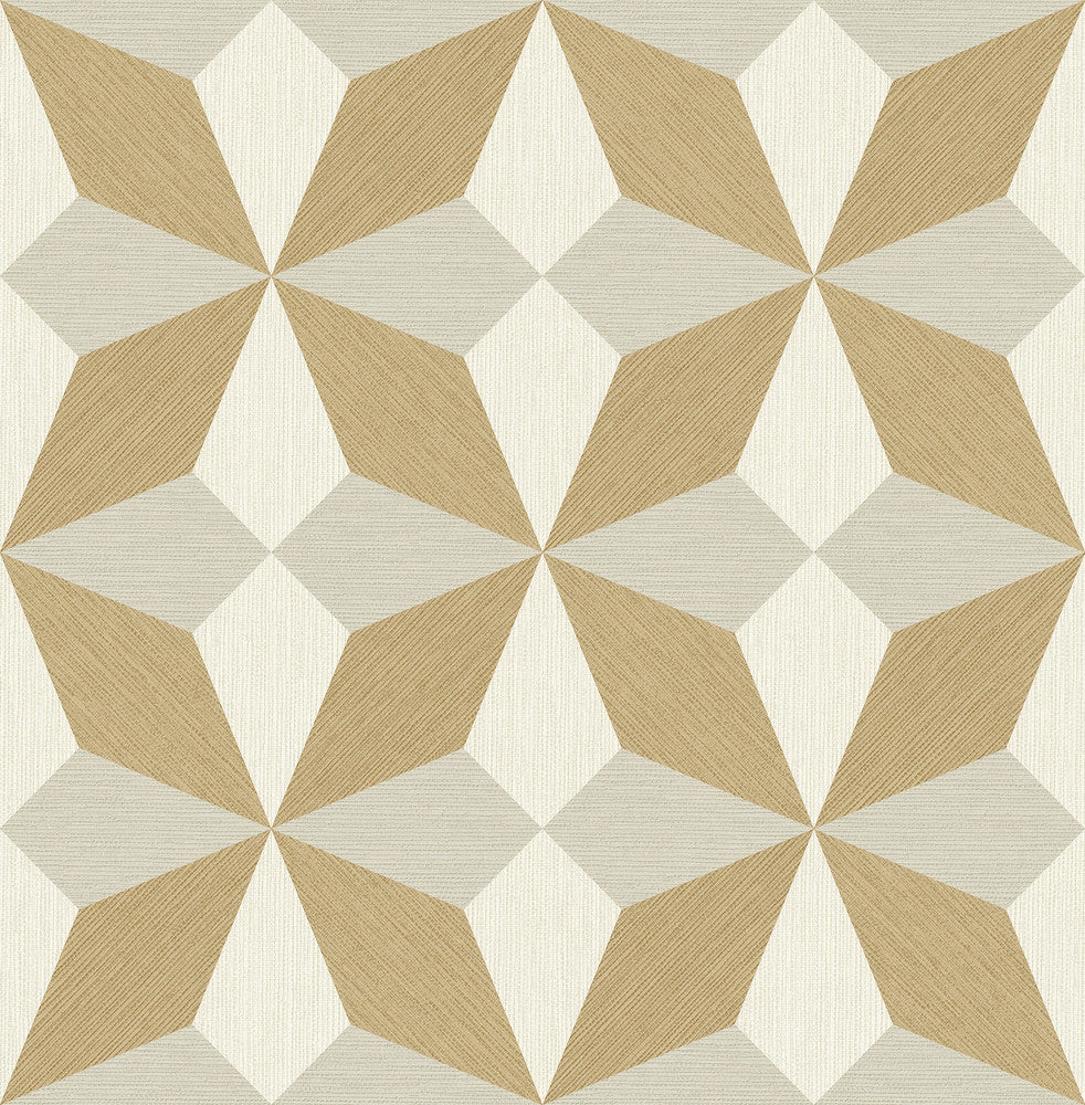 Valiant Beige Faux Grasscloth Geometric Wallpaper by A-Street Prints Alchemy Covers about 56.4 square feet 20.5-in by 33-ft long roll Unpasted 10.4 - Fabric Carolina -