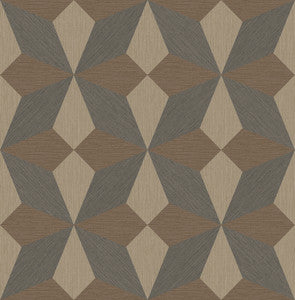 Valiant Multicolor Faux Grasscloth Geometric Wallpaper by A-Street Prints