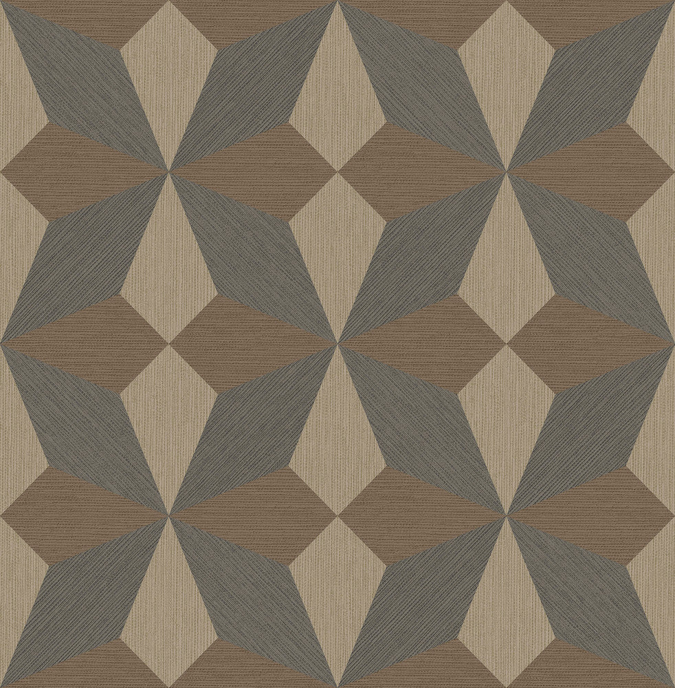 Valiant Multicolor Faux Grasscloth Geometric Wallpaper by A-Street Prints Alchemy Covers about 56.4 square feet Great Britain Unpasted 10.4-in repeat, straight match 20.5-in by 33-ft long roll - Fabric Carolina -
