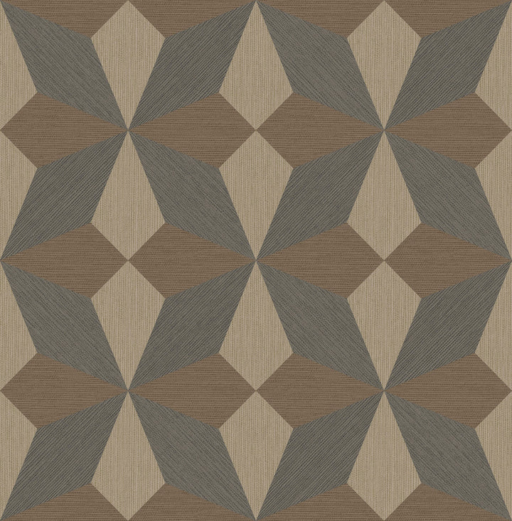 Valiant Multicolor Faux Grasscloth Geometric Wallpaper by A-Street Prints Alchemy Covers about 56.4 square feet Great Britain Unpasted 10.4-in repeat, straight match 20.5-in by 33-ft long roll - Fabric Carolina -