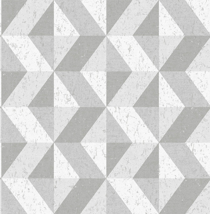 Cerium Grey Concrete Geometric Wallpaper by A-Street Prints Alchemy Covers about 56.4 square feet 20.5-in by 33-ft long roll Unpasted 20.9 - Fabric Carolina -