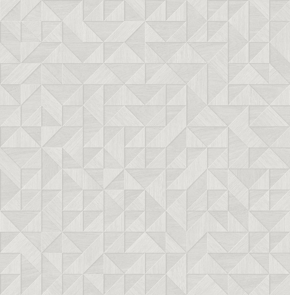 Gallerie Light Grey Geometric Wood Wallpaper by A-Street Prints Alchemy Covers about 56.4 square feet 20.5-in by 33-ft long roll Unpasted 10.4 - Fabric Carolina -