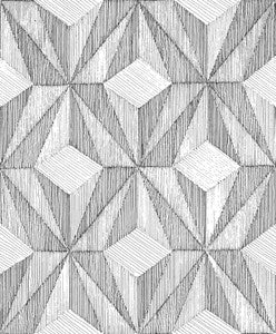 Paragon Black Geometric Wallpaper by A-Street Prints