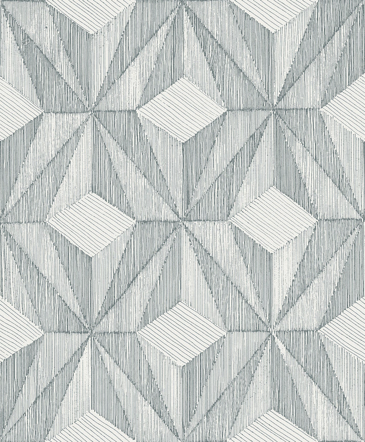 Paragon Slate Geometric Wallpaper by A-Street Prints Alchemy Covers about 57.8 square feet 21-in by 33-ft long roll Unpasted 25.2 - Fabric Carolina -