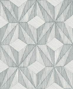 Paragon Slate Geometric Wallpaper by A-Street Prints
