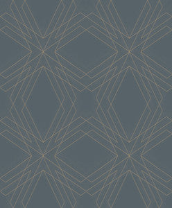 Relativity Charcoal Geometric Wallpaper by A-Street Prints