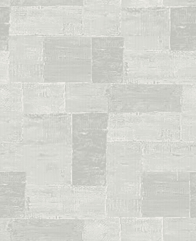 Composition Silver Global Geometric Wallpaper by A-Street Prints Alchemy Covers about 57.8 square feet 21-in by 33-ft long roll Unpasted 25.2 - Fabric Carolina -