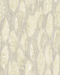 Monolith Light Yellow Abstract Wood Wallpaper by A-Street Prints