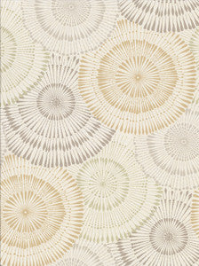 Howe Wheat Medallions Wallpaper by Brewster