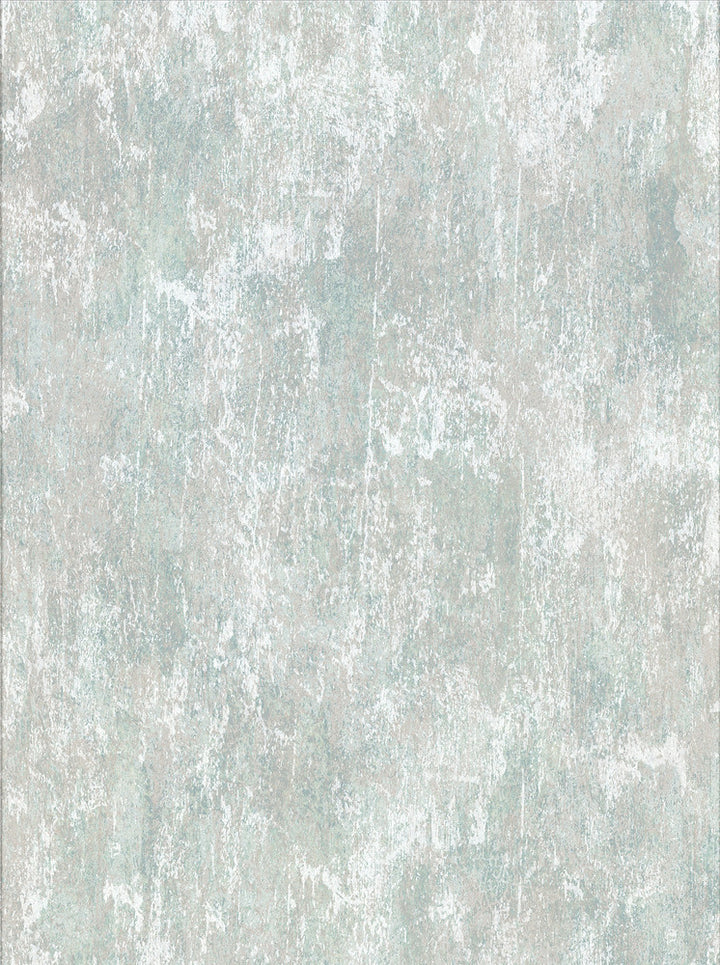 Bovary Teal Distressed Texture Wallpaper by Brewster Riva Covers about 57.8 square feet 21-in by 33-ft long roll Unpasted 12.5 - Fabric Carolina -