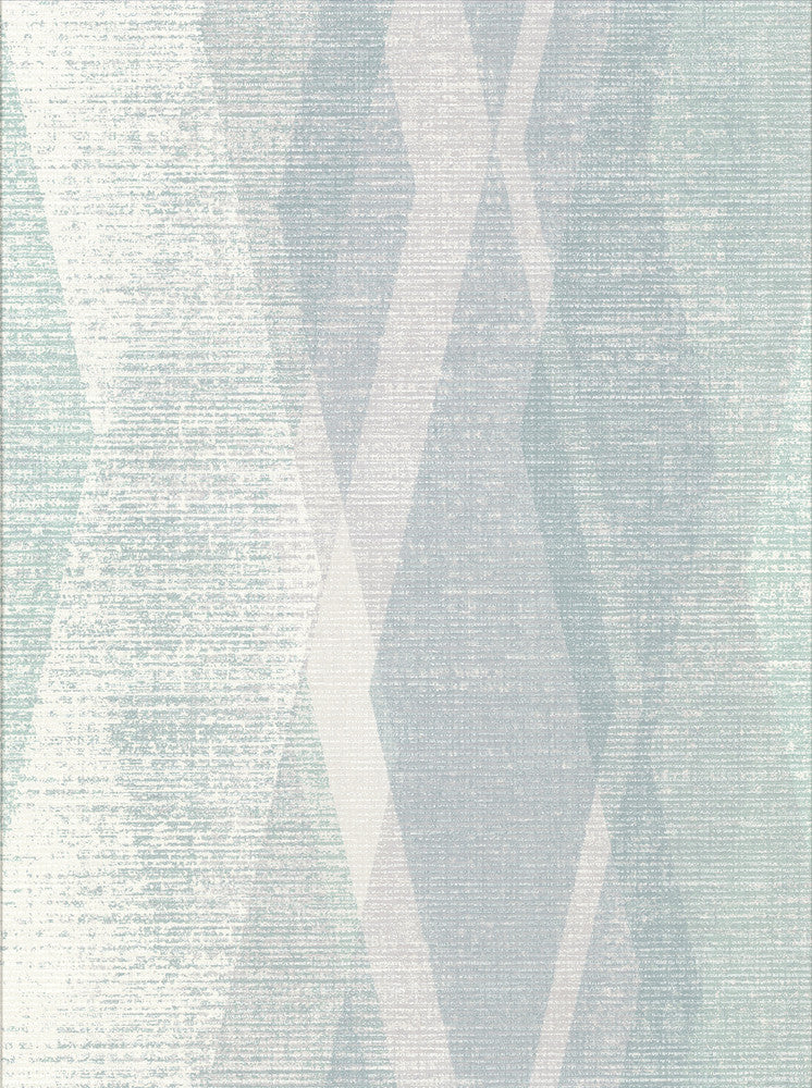 Torrance Seafoam Distressed Geometric Wallpaper by Brewster Riva Covers about 57.8 square feet 21-in by 33-ft long roll Unpasted 25 - Fabric Carolina -