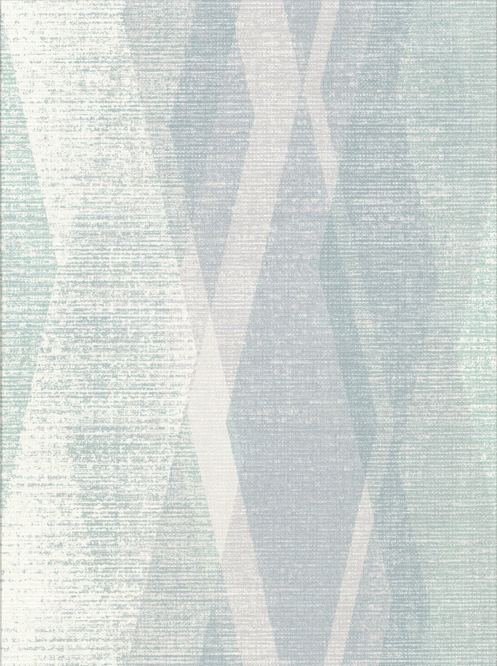 Torrance Seafoam Distressed Geometric Wallpaper by Brewster Riva Covers about 57.8 square feet 21-in by 33-ft long roll Unpasted 25 - Fabric Carolina -