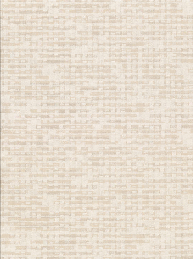 Clarice Beige Distressed Faux Linen Wallpaper by Brewster Riva Covers about 57.8 square feet 21-in by 33-ft long roll Unpasted 12.5 - Fabric Carolina -