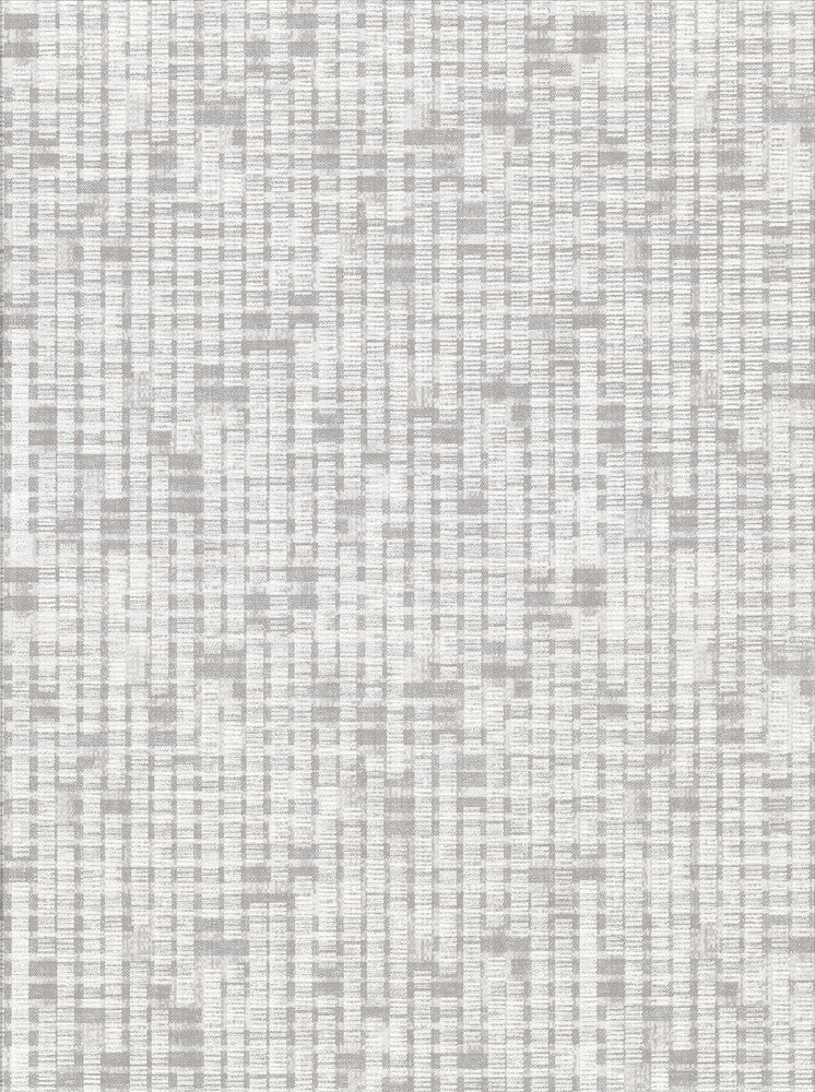 Clarice Neutral Distressed Faux Linen Wallpaper by Brewster Riva Covers about 57.8 square feet 21-in by 33-ft long roll Unpasted 12.5 - Fabric Carolina -