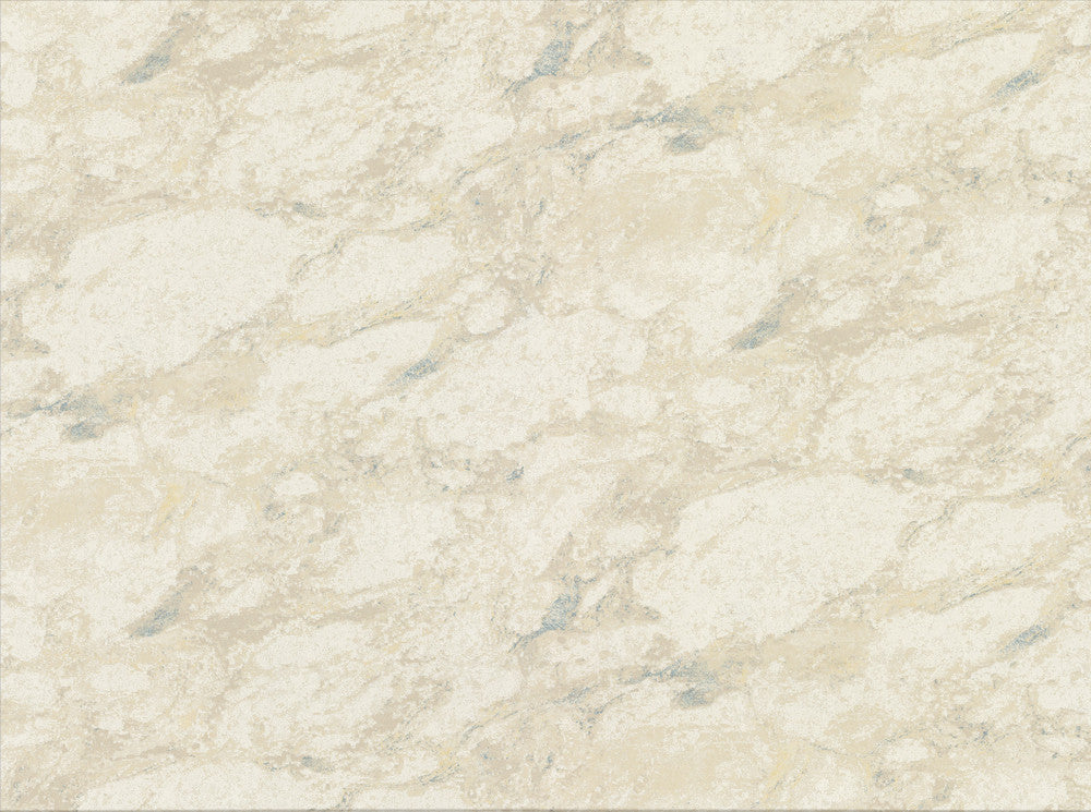 Carton Cream Faux Marble Wallpaper by Brewster Riva Covers about 75.6 square feet 27.5-in by 33-ft long roll Unpasted 12.5 - Fabric Carolina -