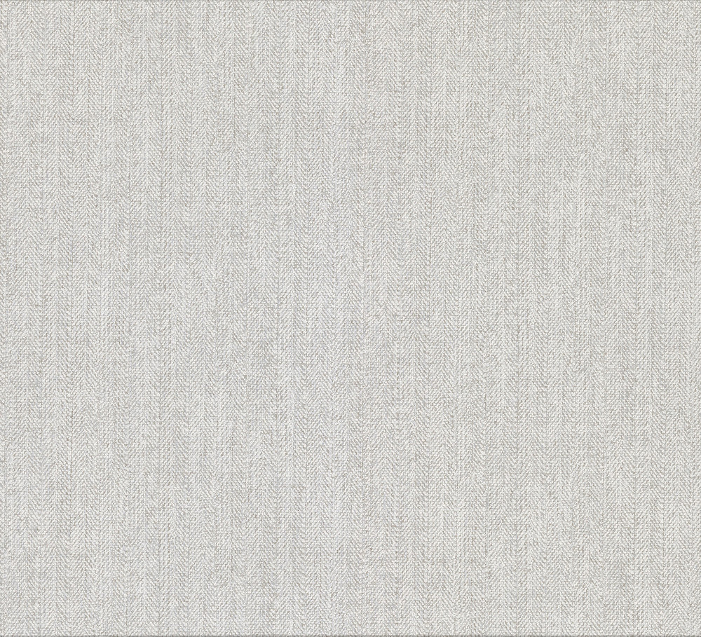 Holden Light Grey Chevron Faux Linen Wallpaper by Brewster Riva Covers about 57.8 square feet 21-in by 33-ft long roll Unpasted 0 - Fabric Carolina -