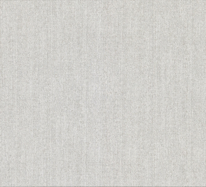 Holden Light Grey Chevron Faux Linen Wallpaper by Brewster Riva Covers about 57.8 square feet 21-in by 33-ft long roll Unpasted 0 - Fabric Carolina -